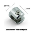 thumbnail image 1 of 10pcs Glass Shelf Support Clamp Brackets Clip Chrome Shelves 6-8mm Clip Tool, 1 of 9