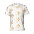 thumbnail image 3 of Naloa Wheat Men's T-Shirt Sport T-shirt Men's Basic Tee Casual Men's Shirt, Round Neck, Short Sleeves - 3X-Large, 3 of 5