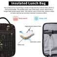 thumbnail image 5 of Gothic Halloween Raven Skull Lunch Bag Reusable Thermal Lunch Box with Handle for Women and Men, 5 of 7