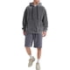 thumbnail image 2 of Ceisia Men's Loose Fit Fleece Hooded Long-Sleeve Top & Shorts Set | Casual Warm Two-Piece Outfit Gifts, 2 of 9