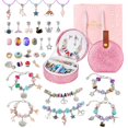 thumbnail image 1 of Kit de fabricación de pulseras Emibele para niñas con joyero de 5 a 12 años, 1 of 8