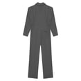 thumbnail image 6 of TTAO Adult Men Work Bodysuit One-piece Workwear Fashion Wear-resistant Work Clothing Mechanic Uniform Grey XXL, 6 of 7