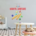 thumbnail image 1 of KIDS DAYCARE - Removable Kindergarten Vinyl Art Multicolored Letters Shapes & Pencils Decoration Child Care Adhesive Customized Name Wall Decal Sticker 36" x 40", 1 of 3