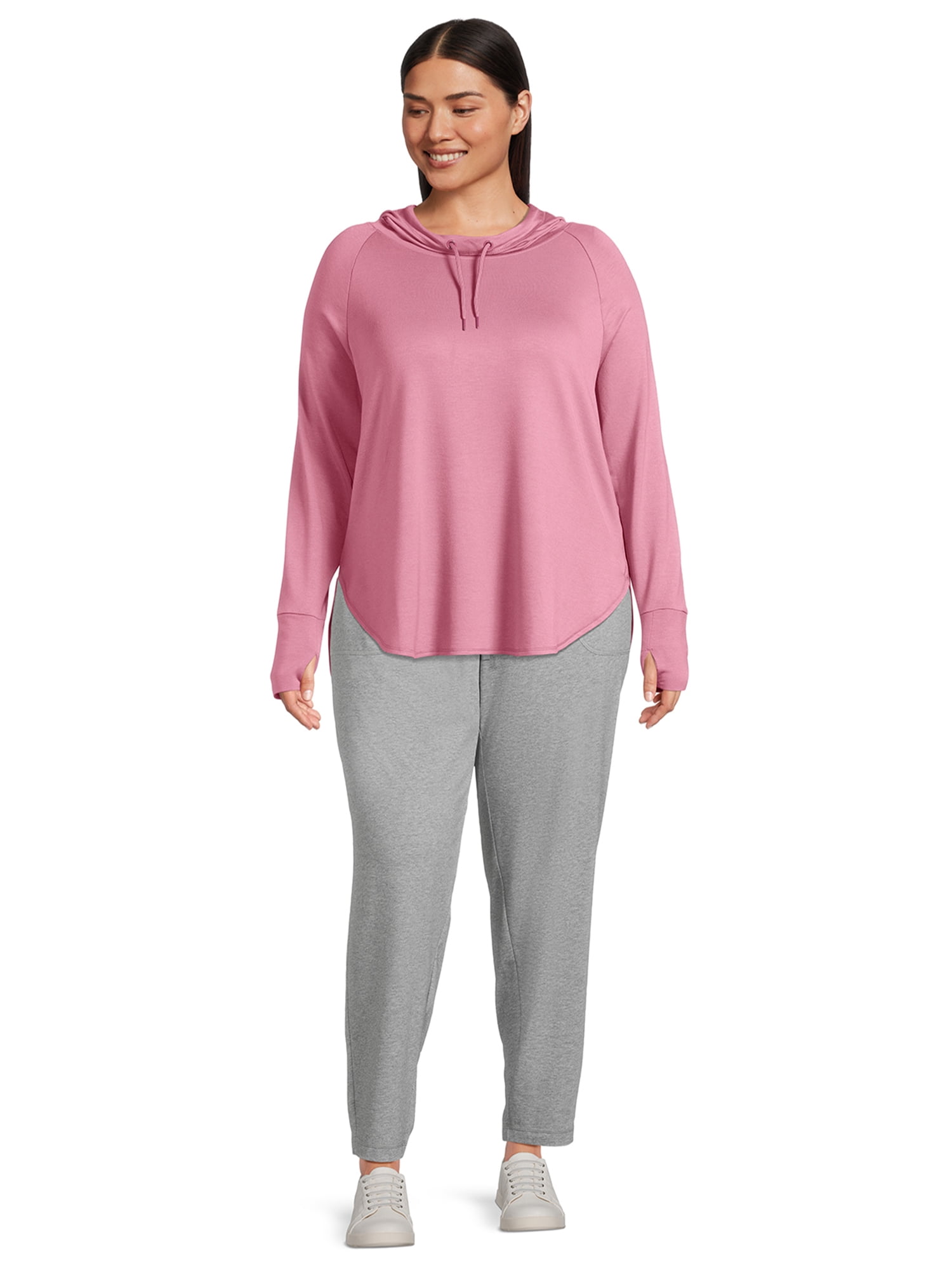 Athletic Works Women's Plus Athleisure Knit Pants, 2-Pack