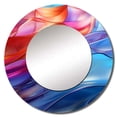 thumbnail image 2 of Designart "Kaleidoscope Dreams I" Rainbow Rund Mirror For Wall Decor - Large Multicolor Round Print Mirror - Round Traditional Mirror - Wall Mounted Round Large Mirror - 23" x 23", 2 of 6