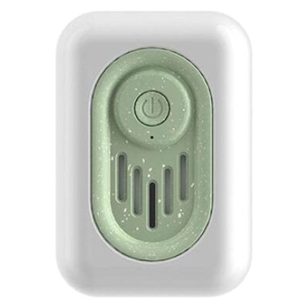 Minidesodorizador de nevera USB, desodorante de refrigerador portátil recargable, eliminador de olores de refrigerador reutilizable para nevera, coche Verde BLESIY Desodorante para frigorífico