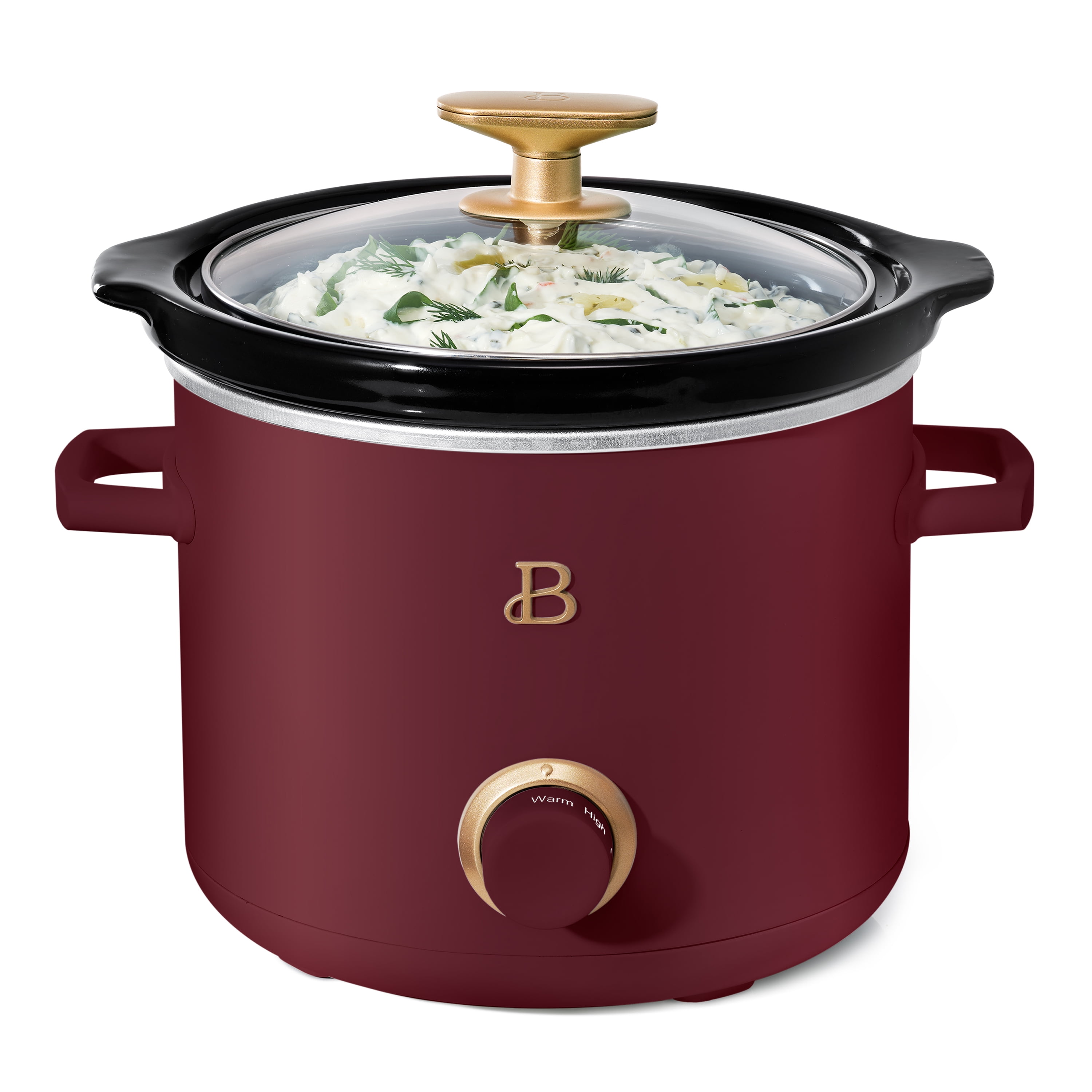 Beautiful 8QT Slow Cooker, Oyster Grey by Drew Barrymore 