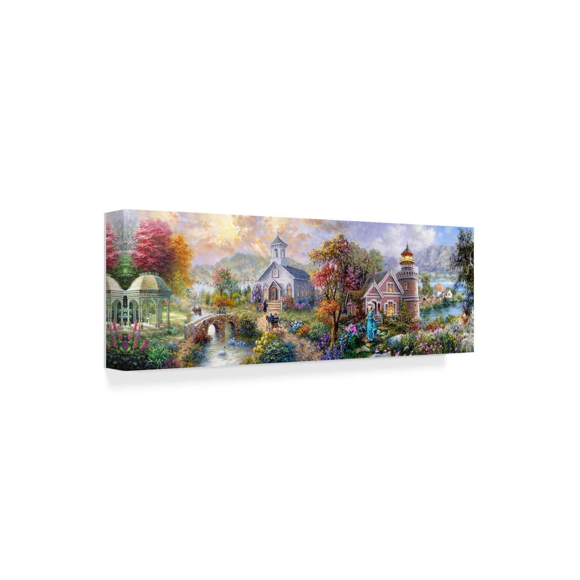 Trademark Fine Art 'Sunday Morning in Spring' Canvas Art by Nicky Boehme