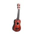 thumbnail image 2 of Toy Ukulele Toy 4 cuerdas Guitarra Training Strumming Instrumento musical portátil de guitarra pequeña para el regalo de cumpleaños para principiantes rojo, 2 of 8