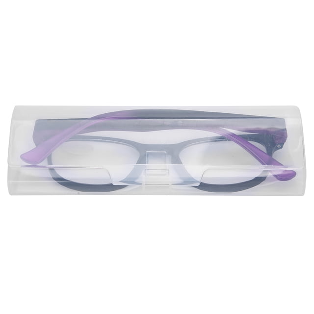 Gafas de lectura de moda Marcos tradicionales Unisex Hombres Mujeres Anteojos para personas mayores (+150 Negro Púrpura)