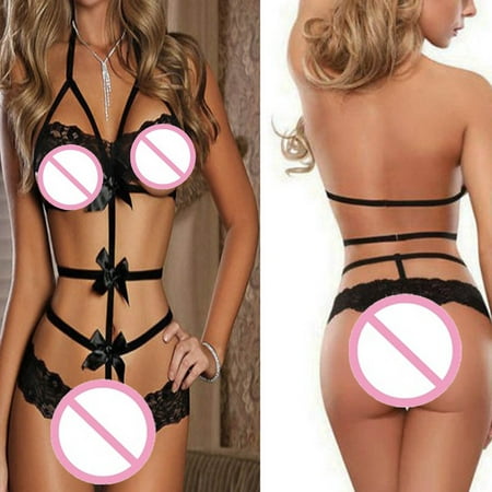 

Hxroolrp Lingerie for Womens Lingerie Lace Bow Dress Nightwear Sleepwear