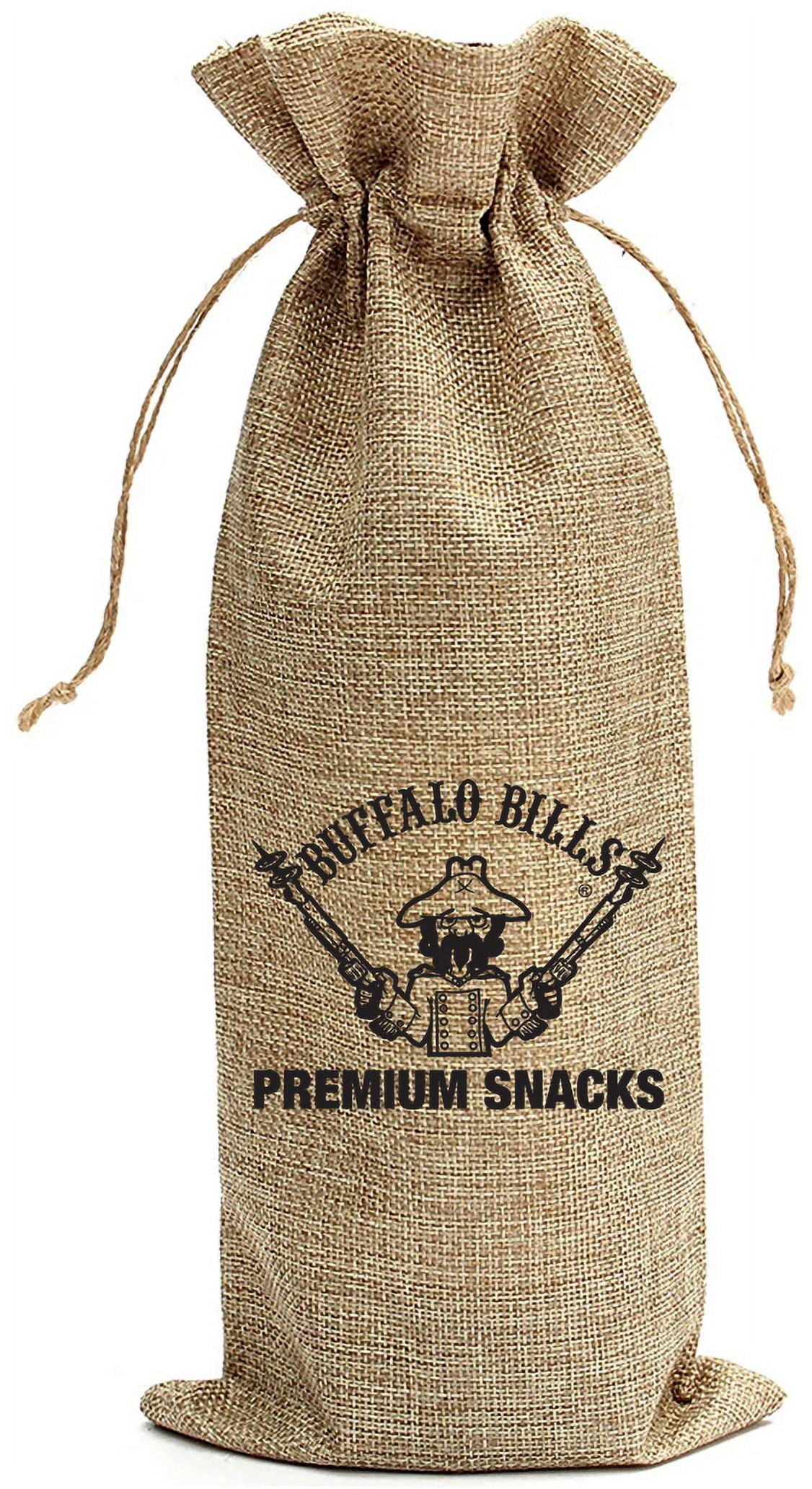 Buffalo Bills 15-Piece Mild Venison Jerky Burlap Gift Wine Bags (15 Mild Venison Jerky Strips)