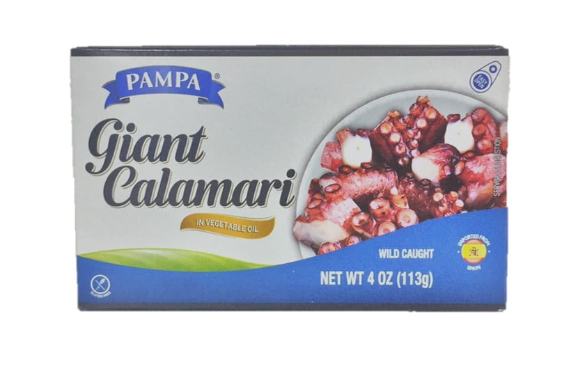 Pampa Gluten Free Giant Calamari in Vegetable Oil, 4 Oz