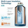 thumbnail image 3 of Biwat 2L Insulated Water Bottle 64 oz Multiple Insulation Vacuum Sealed Portable Sports Half Gallon Metal Water Jug for Outdoor Adventure, Gym, and Daily Use Leak Proof & Non-BPA 2 Liter, 3 of 4