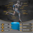 thumbnail image 3 of shiyou-Kinesiology Tape-Incredible Support for Athletic Sports and Recovery+Free Taping Guide-Uncut 2 inch 16.4 feet Roll (Electric Blue + Free Taping Guide, Pack of 1), 3 of 4