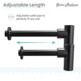 thumbnail image 3 of Bottle Trap Drain, Matte Black, 3 of 6