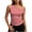 Rouge, variante sur XuJwPNcy Camisoles Sans Manches pour Femmes Fines Mode Épaules Dénudées Hauts Confortables T-Shirt à Carreaux T-Shirts Été Vêtements Décontractés