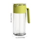 thumbnail image 3 of Bote dispensador de aceite de vidrio - 19,35 oz (550 ml) Apertura y cierre automático, recipiente de aceite de cocina de alto volumen, verde, amarillo o blanco, 3 of 6