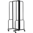thumbnail image 3 of National Public Seating NPS® Room Divider, 6' Height, 3 Sections, Clear Acrylic Panels, 3 of 5