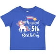 thumbnail image 3 of Inktastic Magical 5th Birthday Rainbow Unicorn with Star Boys or Girls Toddler T-Shirt, 3 of 5