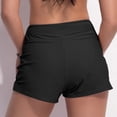 thumbnail image 4 of HCNTES Women's 3" High Waisted Swim Board Shorts UPF50+ Quick Dry Swimsuit Bikini Bottoms with Liner(Black,S), 4 of 8