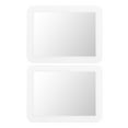 thumbnail image 1 of KAKOWELY small locker mirror 2pcs Magnetic Locker Mirror Small Mirror for School Locker Bathroom Office Rectangular Mirror with Magnetic Backing Decorative Mirror for Attaching on Metal Surface, 1 of 5