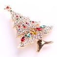 thumbnail image 5 of MRLESS Women's Rhinestone Christmas Tree Brooch Xmas Party Pin, 5 of 9