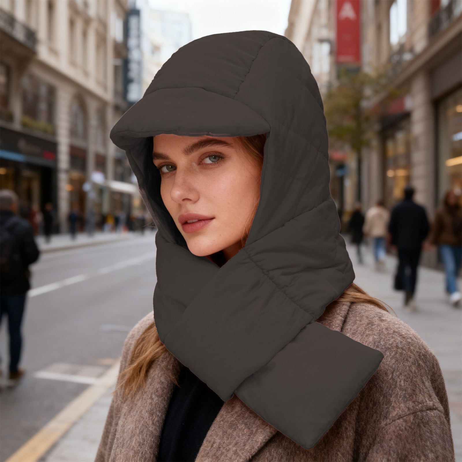Yunuuuoa 3 Packs Windproof Fleece Neck Gaiter Hood Scarf for Men Women Winter Outdoor Activities Cold Weather Skiing Hiking Cycling Motorcycle Running Face Mask Ear Warmer Protection