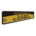 thumbnail image 3 of Lake Welcome Novelty Decor, Metal Wall Sign - 4x18 Inches, 3 of 4