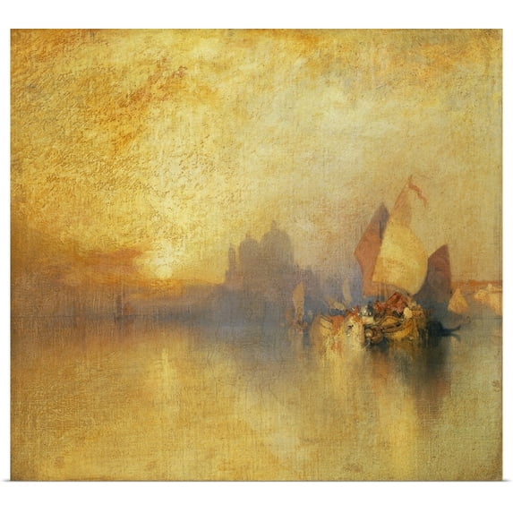 Great BIG Canvas | Rolled Thomas (1837-1926) Moran Poster Print entitled Opalescent Venice