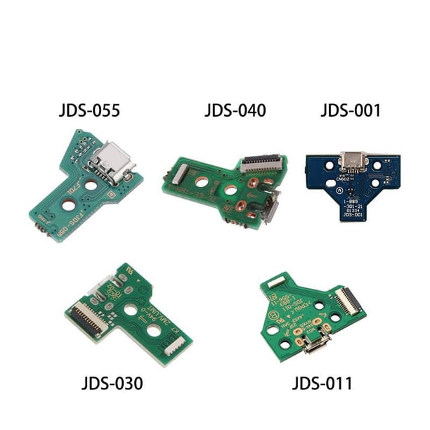 Placa de carga del controlador PS4, 12 pines, 14 pines, fila de luces, puerto de carga USB, tablero pequeño, tablero triangular de luz de respiración