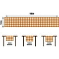 thumbnail image 6 of Watercolor Orange White Buffalo Check Plaid Table Runner Gingham Tablecloth Farmhouse Spring Summer Fall Home Kitchen Table Decorations-13×90'''', 6 of 6