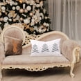 thumbnail image 5 of Cinvoph 20"x12" Christmas Velvet Pillow Cover Xmas Tree Throw Pillow Cases for Winter Xmas New Year, Soft Cushion Covers for Couch Sofa Bed Home Living Room Party Holiday Decoration White, 5 of 6