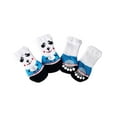 thumbnail image 1 of Greeniant 4 Uds calcetines para perros Control de tracción calzado para perros cálido Universal previene la suciedad pata Protector pequeño mediano Ropa para mascotas 7.5x3x1cm2 Greeniant PT004860-02B, 1 of 6