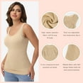 thumbnail image 4 of MANIFIQUE 2 Packs Women Tummy Control Shapewear Lace Tank Tops Seamless Compression Tops Slimming Body Shaper Camisole, 4 of 8