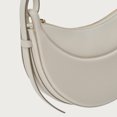 thumbnail image 2 of Bolso de media luna para mujer Bolso de media luna de PU de gran capacidad Bolso de viaje (blanco), 2 of 9
