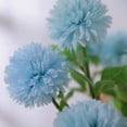 thumbnail image 3 of MAMOWEAR Artificial Flowers Chrysanthemum Ball Flowers Dahlia Fake Silk Flowers Bouquet with Long Stem for Wedding Parties Home Office Coffee House Floral Décor(Blue, 12PCS), 3 of 7