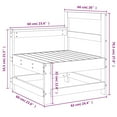 thumbnail image 3 of vidaXL Patio Corner Sofa Solid Wood Pine, 3 of 7
