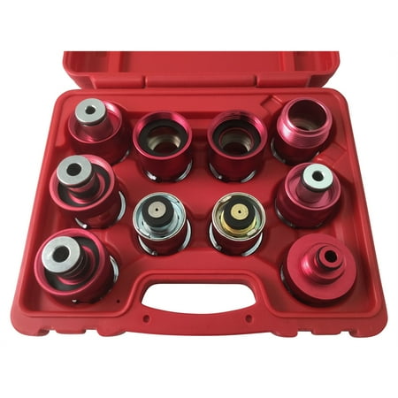 10Pc Radiator Pressure Tester Adapt Kit US Asian