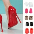 thumbnail image 4 of 10 Pairs High heel Stopper Set Non-slip PVC Shoe Heel Protector Kit Shoe Accessories, Black, M, 4 of 8