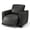 Dark Grey, variant on MCombo 25.6'' Wide Wall Hugger Power Recliner Chair with Power Headrest, Faux Leather, Dark Grey