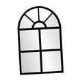 thumbnail image 3 of Siruishop Arched Window Mirror Convenient Entry Mirror for Kitchen Bedroom Living Room Black, 3 of 8