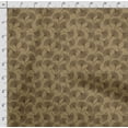 thumbnail image 4 of Soimoi Leaves Print,Cotton Cambric, Quilting Fabric Sold by The Yard 42 Inch Wide, Medium Weight Cotton Fabric, SewingSupplies,Brown, 4 of 5