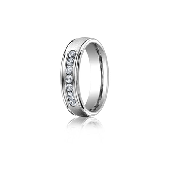 Benchmark� 6mm Comfort Fit Diamond Wedding Band / Ring