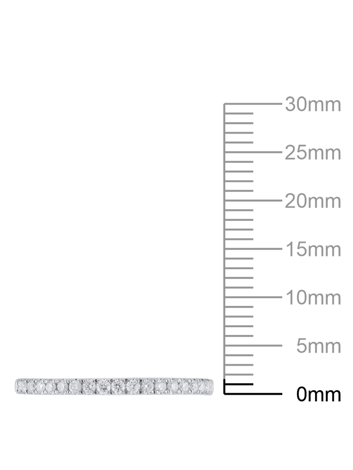 1/5 Carat T.W. (SI Clarity, H-I Color) Brilliance Fine Jewelry Lab Grown Diamond Wedding Band in Sterling Silver, Womens, Size 8
