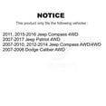 thumbnail image 2 of Kugel Rear CV Axle Drive Shaft and Complete Wheel Hub Bearing Assembly Kit for Car Jeep Patriot Compass Dodge Caliber - Left Right Side (Driver Passenger) KN7-100717, 2 of 11