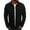 Black, variant on Multi Pocket V-Neck Polyester, Jeans Jacket (Men's)
