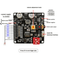 thumbnail image 3 of 2X DY-HV8F Module de Lecture Vocale 12V/24V Déclencheur Port Série Contrôle 10W/20W avec Stockage Flash 8MB Lecteur MP3, 3 of 7
