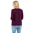 thumbnail image 7 of Made by Olivia Women's Classic Button Down Long Sleeve V-Neck Soft Knit Sweater Cardigan, 7 of 7