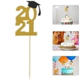 thumbnail image 3 of 36pcs 2021 Graduation Trencher Glitters Cake Toppers Cake Picks Cake Decors, 3 of 3